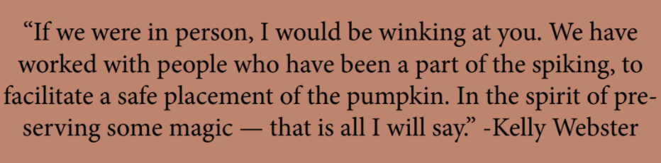 Kelly Webster Pumpking quote
